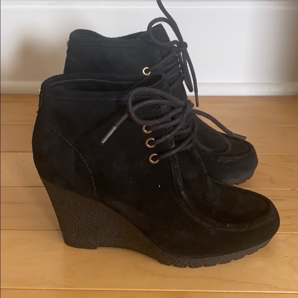 MICHAEL KORS RORY lace up BOOTIE - black suede (7)